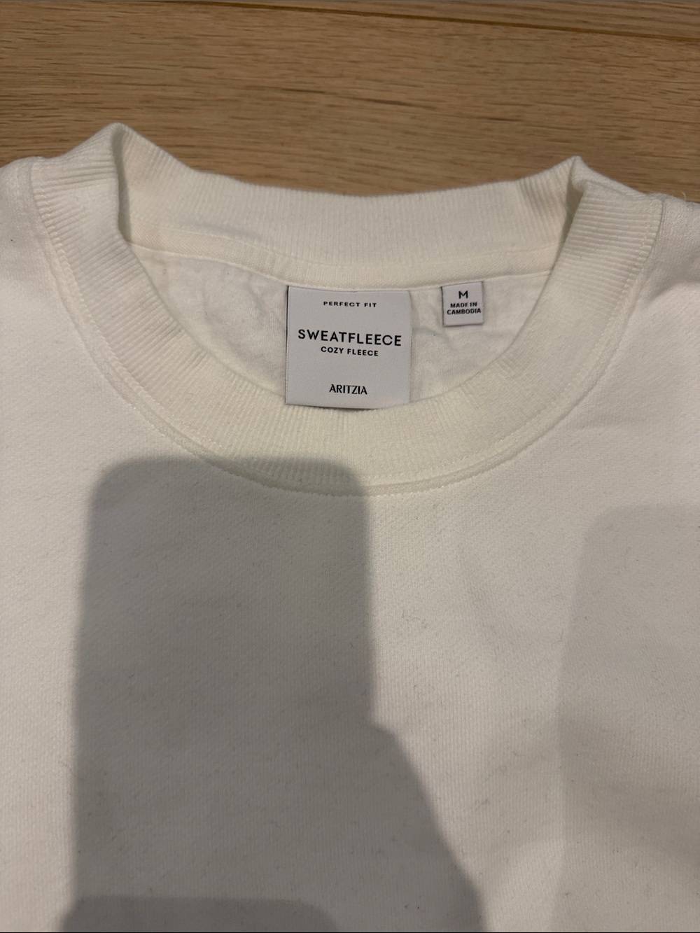 Aritzia White Crewneck Sweatshirt - Picture 2 of 3